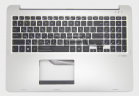 Клавиатура для Asus TP500L, с корпусом, 13NB05R1P09011 (серебро)