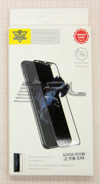 <!--Противоударное стекло 5D для Samsung J2 Prime (черный)-->
