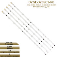 Светодиодная LED подсветка D2GE-320SC1-R0 655MM для телевизора Samsung