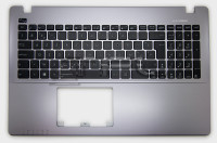Клавиатура для Asus X550VA-1A, с корпусом, 90NB00T1-R31BE0 (ENG) (серебро)