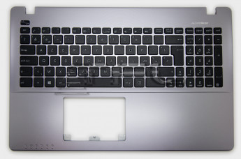 <!--Клавиатура для Asus X550VA-1A, с корпусом, 90NB00T1-R31BE0 (ENG) (серебро)-->