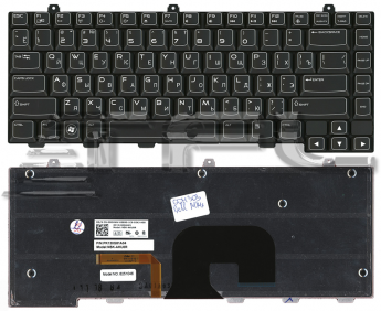<!--Клавиатура для ноутбука Dell Alienware M14X с подсветкой (черная)-->