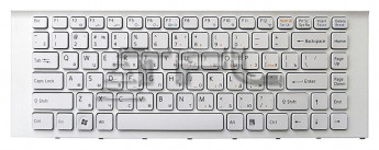 <!--Клавиатура для ноутбука Sony Vaio VPC-EA c белой рамкой (белая)-->
