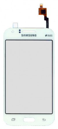 Сенсорное стекло (тачскрин) для Samsung Galaxy J1 SM-J100 (белый)