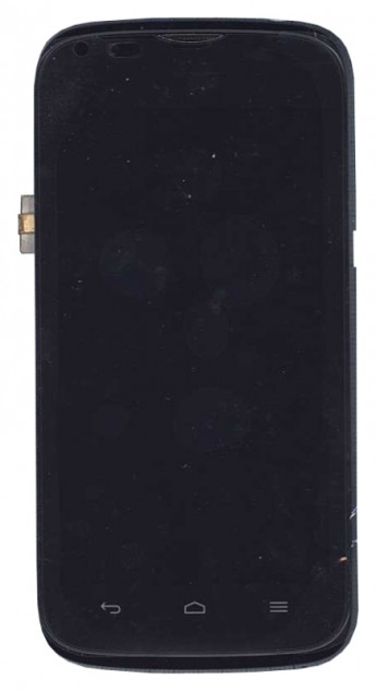<!--Модуль (матрица + тачскрин) для Huawei Ascend P1 LTE с рамкой (черный)-->