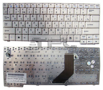 <!--Клавиатура для ноутбука LG E200 E300 (белая)-->