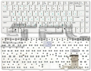 <!--Клавиатура для ноутбука Asus W3 W3J A8 F8 N80 (белая)-->