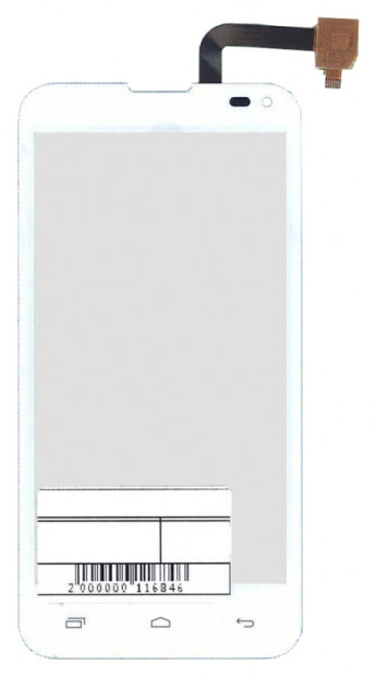 <!--Сенсорное стекло (тачскрин) для FLY IQ4415 Quad ERA Style 3 (белый)-->