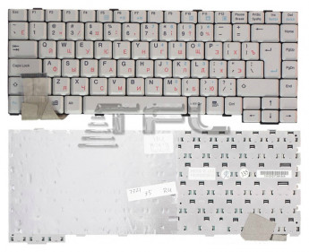<!--Клавиатура для ноутбука Packard Bell 7521 | 6020 | 6021 (белая)-->