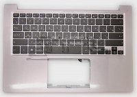 Клавиатура для Asus UX303LA-1A, с корпусом, подсветка, 90NB04Y1-R31RU0 (серебро)