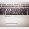<!--Клавиатура для Asus UX51VZ, с корпусом и подсветкой, 90R-NWO1K1L80Y (серебро)-->