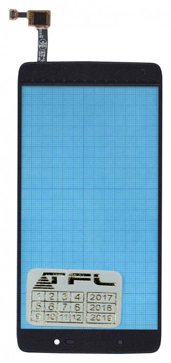 <!--Сенсорное стекло (тачскрин) для Alcatel One Touch Idol 4 6055K (черный)-->