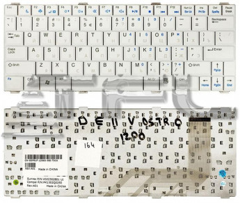<!--Клавиатура для ноутбука Dell Vostro 1200 V1200 (белая)-->
