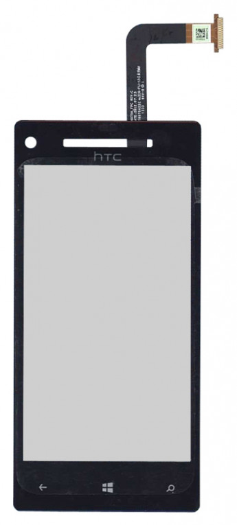 <!--Модуль (матрица + тачскрин) для HTC One mini с серебристой рамкой (черный)-->