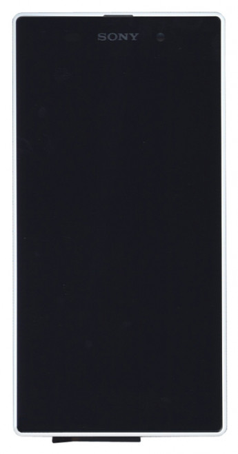 <!--Модуль (матрица + тачскрин) для Sony Xperia Z1 с белой рамкой (черный)-->
