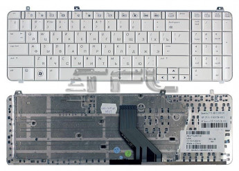 <!--Клавиатура для ноутбука HP Pavilion dv6-1000 dv6-2000 (белая)-->
