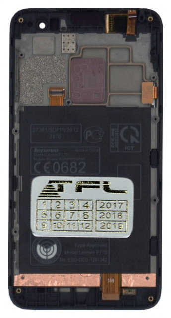 <!--Модуль (матрица + тачскрин) для Lenovo P770 с черной рамкой (черный)-->