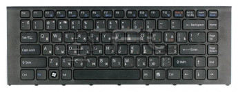 <!--Клавиатура для ноутбука Sony Vaio VPC-EA c черной рамкой (черная) -->