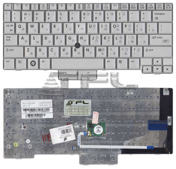 <!--Клавиатура для ноутбука HP Compaq Presario 2710P (серебро)-->