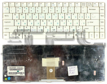 <!--Клавиатура для ноутбука Asus F80 F80S F80CR F80Q F80L (белая)-->