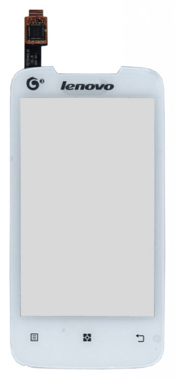 <!--Сенсорное стекло (тачскрин) для Lenovo A390t (белый)-->