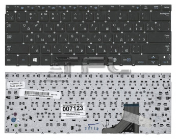 <!--Клавиатура для ноутбука Samsung 530U3B 530U3C (черная)-->