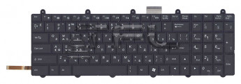 <!--Клавиатура для ноутбука MSI GE60 GE70 GT70 с подсветкой и рамкой (черная)-->